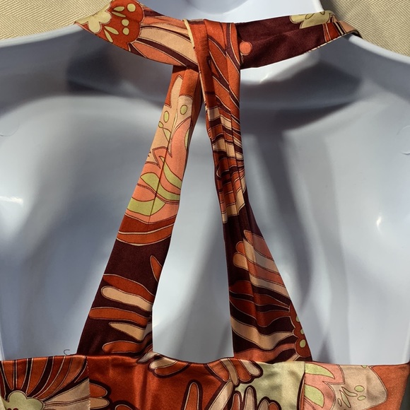 Ann Taylor LOFT Pink/Maroon Floral Bold Night Out - 0 - EUC - Picture 4 of 7